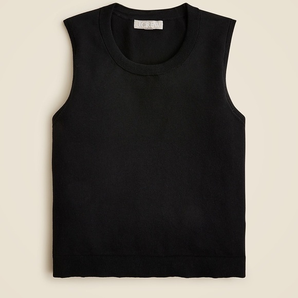 J.Crew Black Sweater Shell in Premium Ultra-Fine Cotton Blend Size Large - Picture 11 of 11